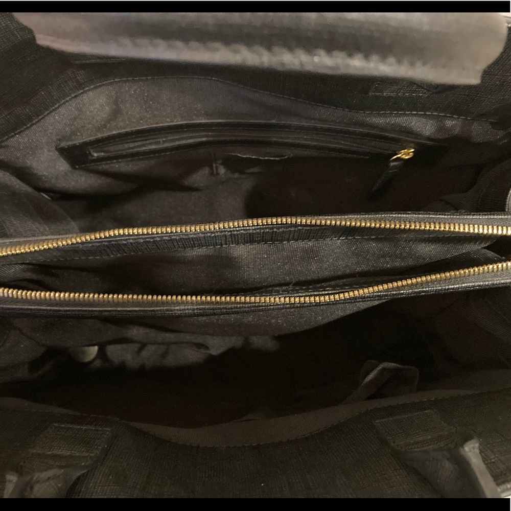 ZAC POSEN Black Large Shirley Bow Purse w/dust bag. Great condition. 🌸 - Picture 6 of 11